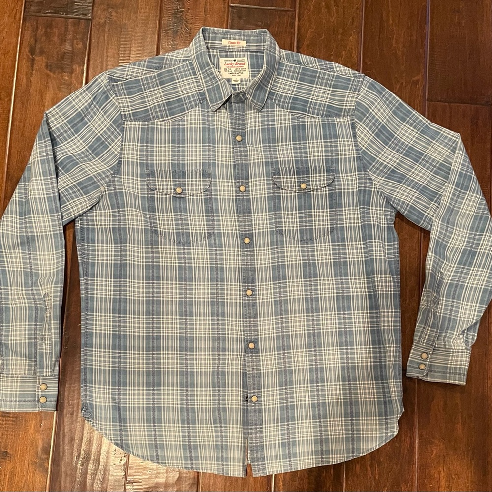 Buffalo David Britton Mens Lrage Button Down